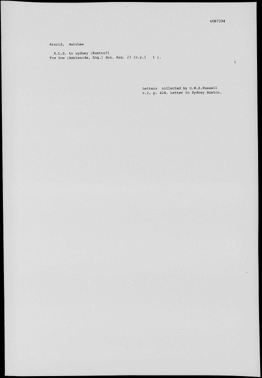 [Buxton?], Sydney ALS Aug. 23