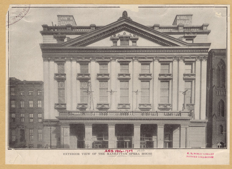 Exterior view of the Manhattan Opera House