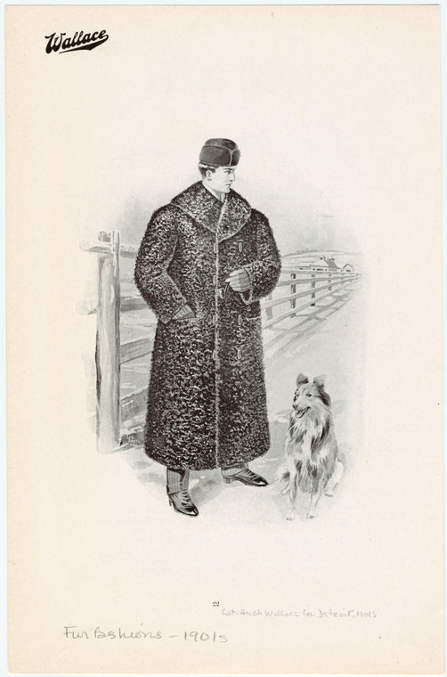Men's fur coat, United States, 1902s