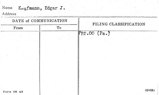 Kaufmann, Edgar J.