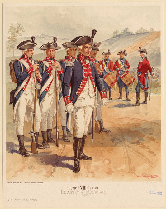 Infantry & musicians, 1796-1799
