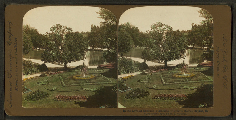 In the lovliest grounds in America -- soldiers' home, Dayton, O.
