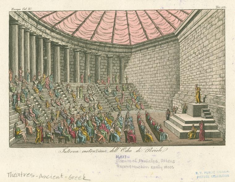 Interna costruzione dell' Odeo di Pericle
