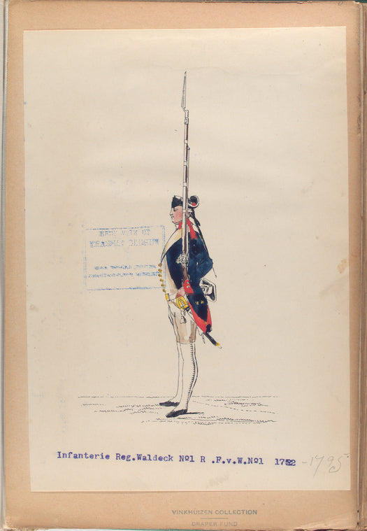 Infanterie Regiment Waldeck No.1 R. F. v. W. No.1. 1752-1795