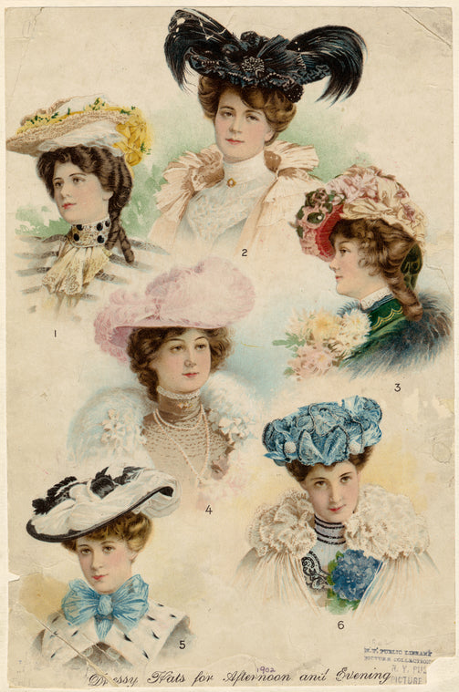 Dressy hats for afternoon and evening