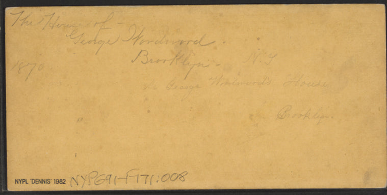 George Woodward's house, Brooklyn.