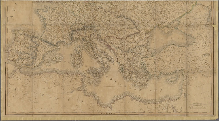 A new map of Europe : exhibiting its natural and political divisions