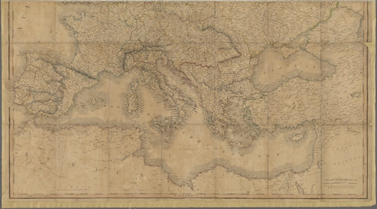 A new map of Europe : exhibiting its natural and political divisions