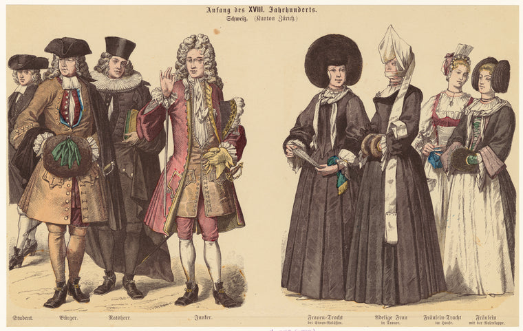 Aufang des XVIII. Jahrhunderts : Schweiz (Kanton Zürich)