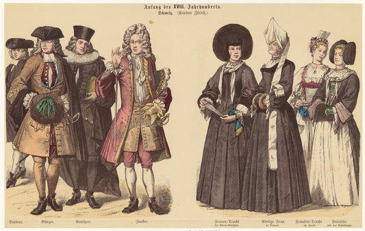 Aufang des XVIII. Jahrhunderts : Schweiz (Kanton Zürich)
