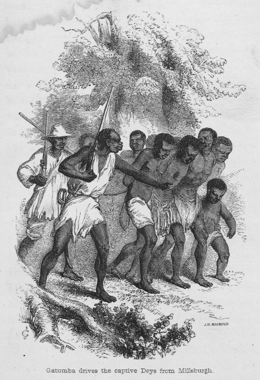 Gatumba drives the captive Deys from Millsburgh.