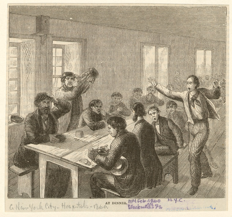 At dinner, Blackwell's Island