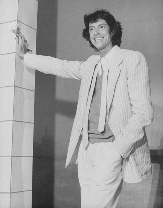 Director/choreographer Tommy Tune on the set of the Broadway production of the musical "Nine".