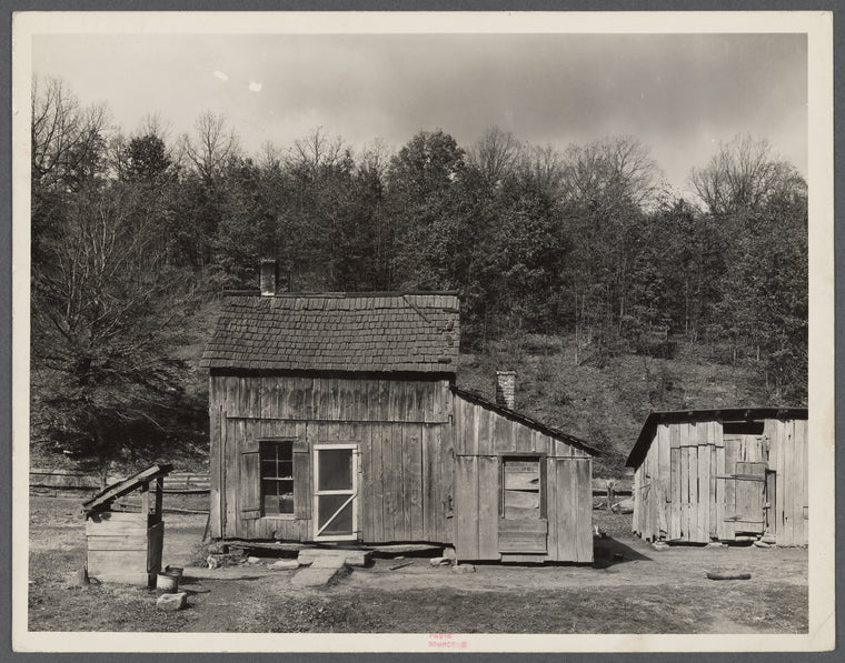 Typical farm home in Brown County, Indiana.