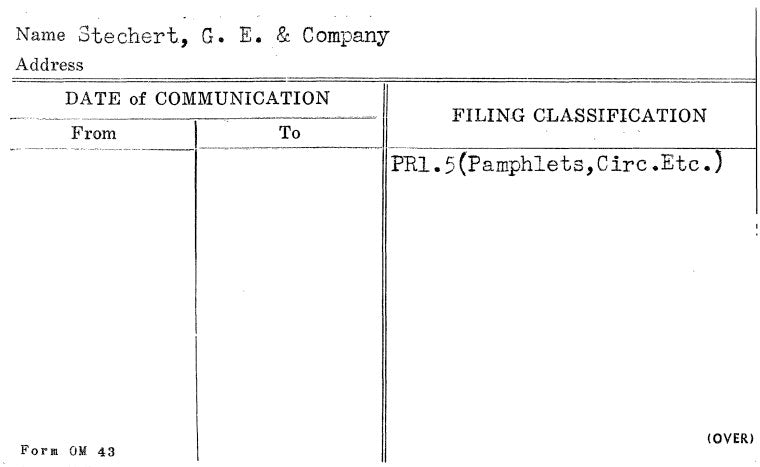 Stechert, G.E. & Company