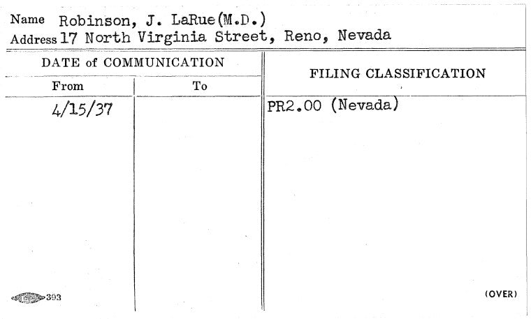 Robinson, J. LaRue (M.D.)