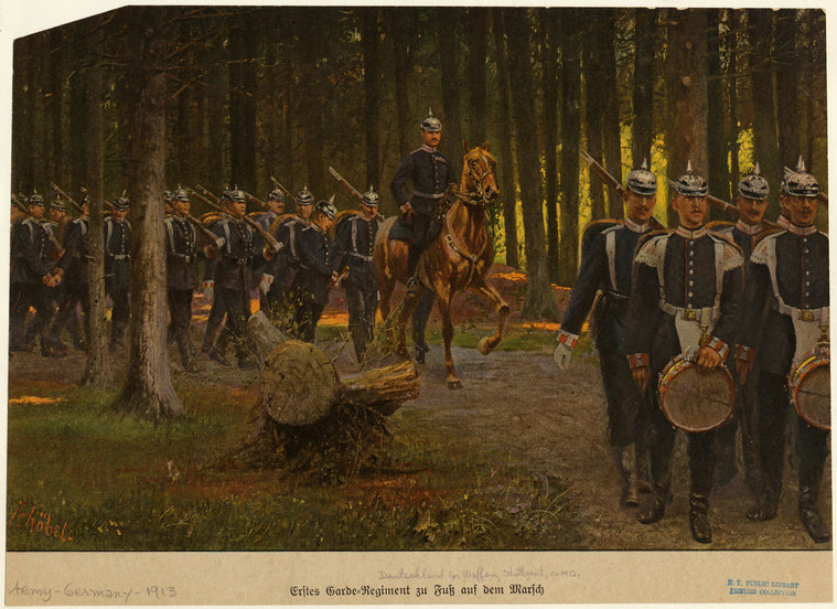 Erstes Garde=Regiment zu Fuß auf dem Marsch