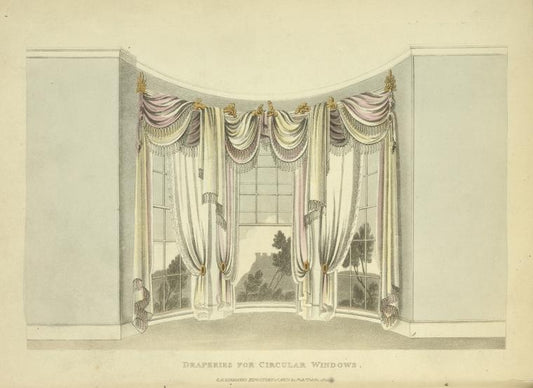Draperies for circular windows