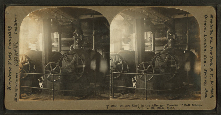 Filters used in the Alberger process of salt manufacture, St. Clair, Mich.