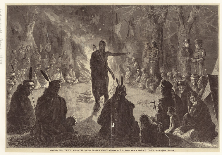 Around the council fire -- the young brave's speech