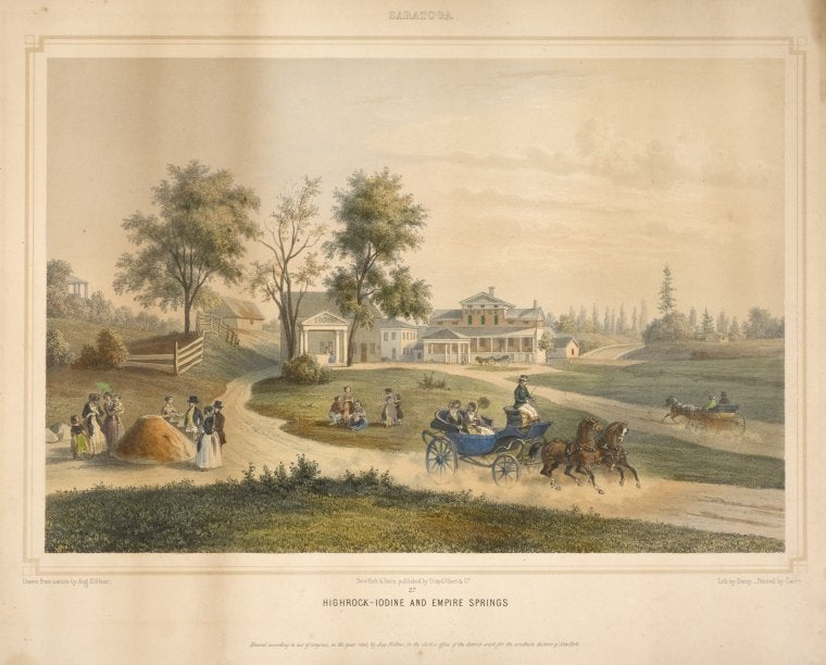 Highrock-Iodine and Empire Springs. Above: over border line: Saratoga