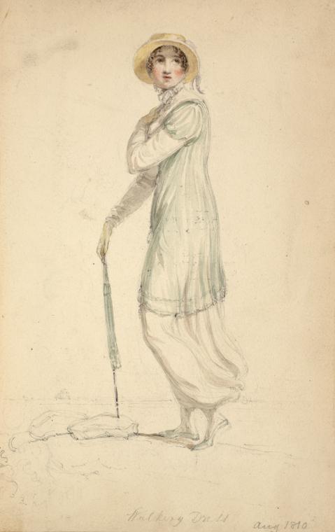 Walking dress, August 1810.