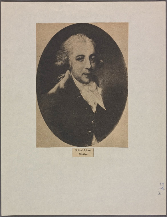 Richard Brinsley Sheridan.