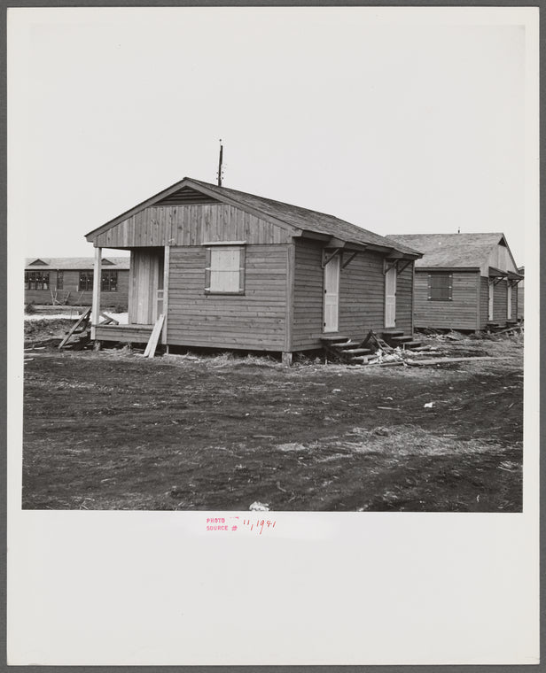 Migratory labor camp under construction. Pahokee, Florida.