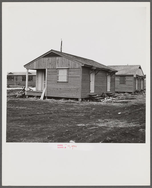 Migratory labor camp under construction. Pahokee, Florida.