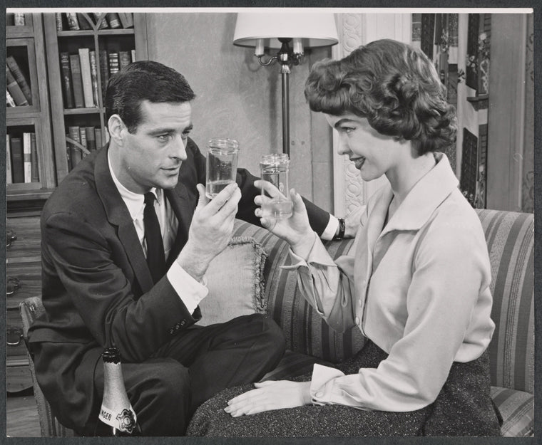 Robert Webber and Ellen McRae [Burstyn] in the stage production Fair Game