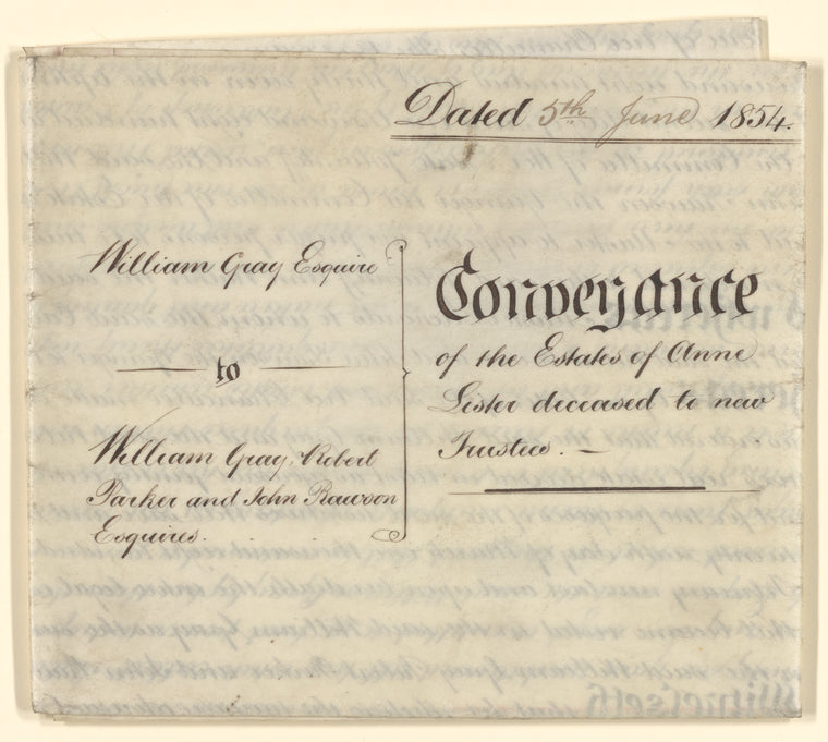 Conveyance of the estates of Anne Lister to new trustees