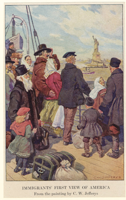 Immigrants' first view of America