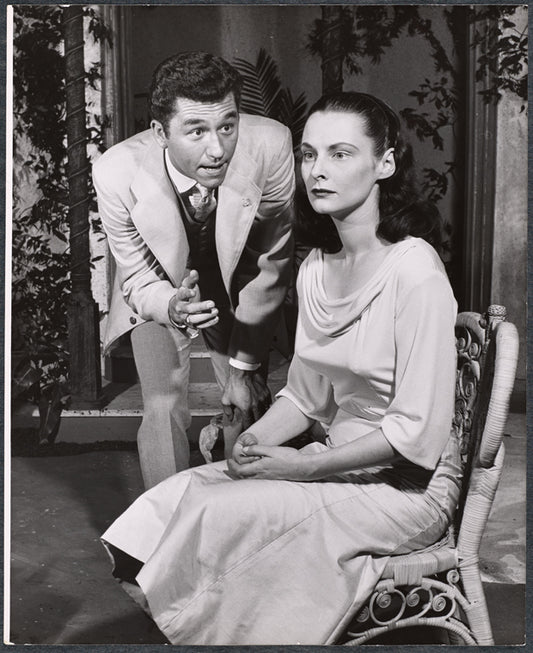 Alan Mixon and Anne Meacham in the stage production Suddenly Last Summer
