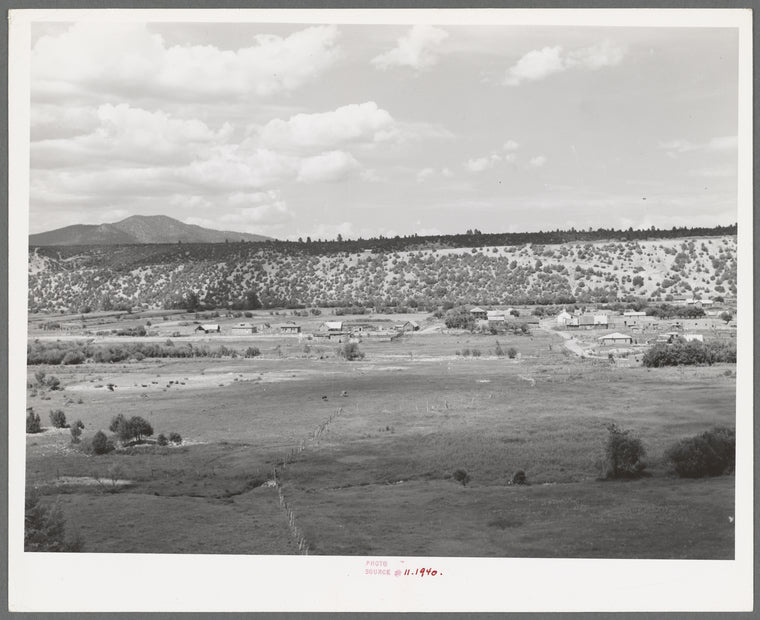 The village of Rodarte, New Mexico, in the Rio Santa Barbara Valley