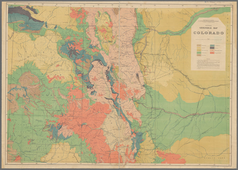 General geological map of Colorado