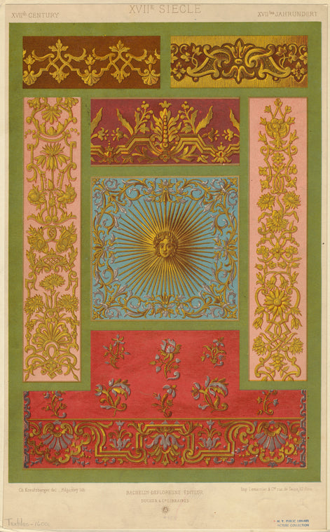 Textile designs, 17th century