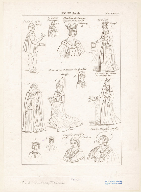 Louis XI, King of France, his wife, his sons, etc., 15th century