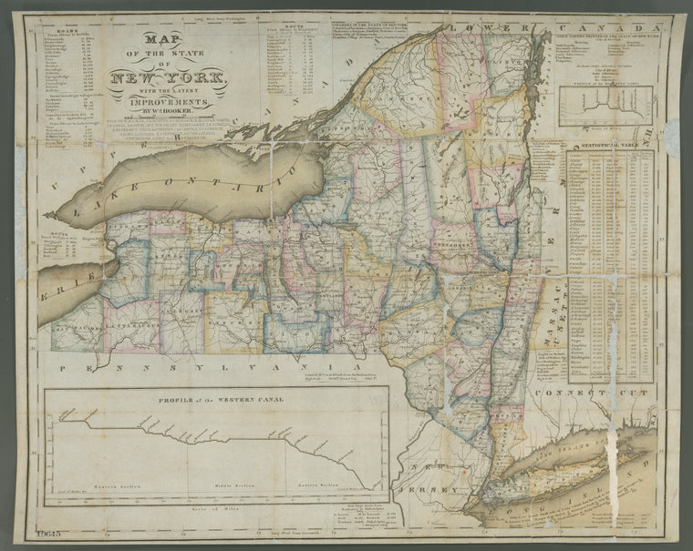Map of the State of New York : with the latest improvements