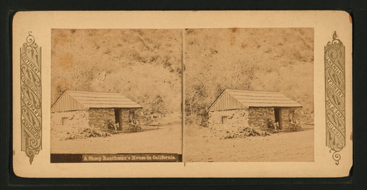 A sheep ranchman's house in California.
