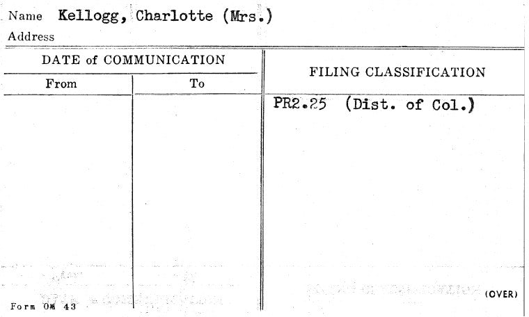 Kellogg, Charlotte (Mrs.)