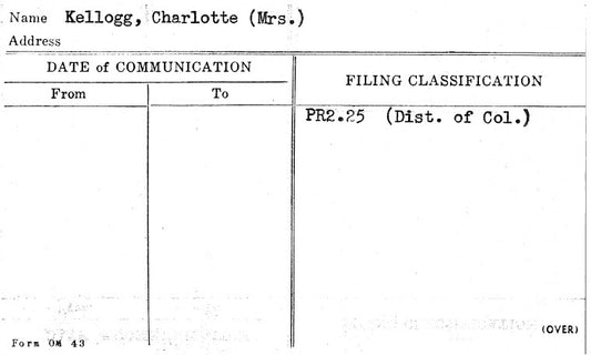 Kellogg, Charlotte (Mrs.)