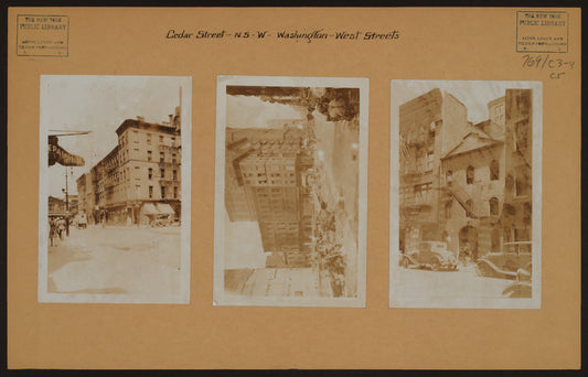 Manhattan: Cedar Street - Washington Street
