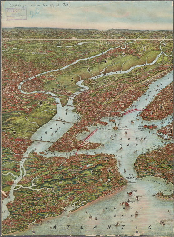 View of the city of New York and vicinity