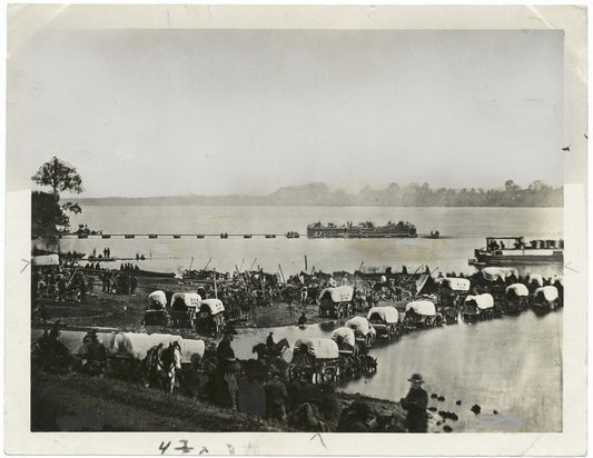 Landing Supplies on the James River, 1864.