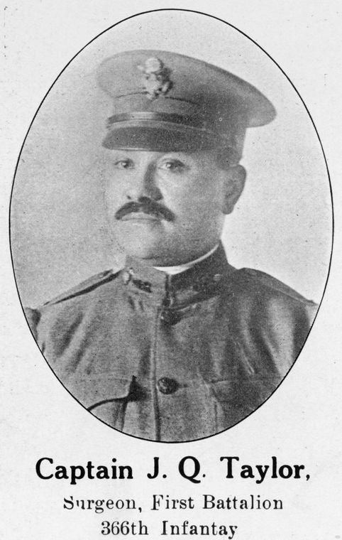 Captain J. Q. Taylor; Surgeon; First battalion; 366th infantry.