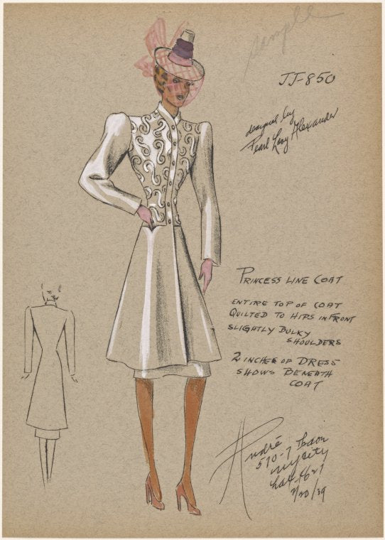 Princess line coat.