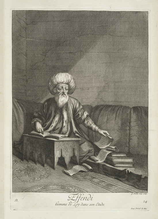 Effendi, homme de loy dans son etude