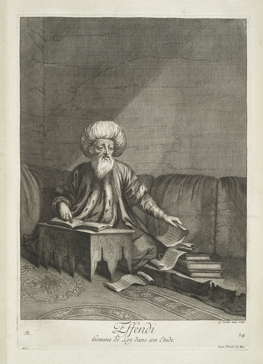 Effendi, homme de loy dans son etude