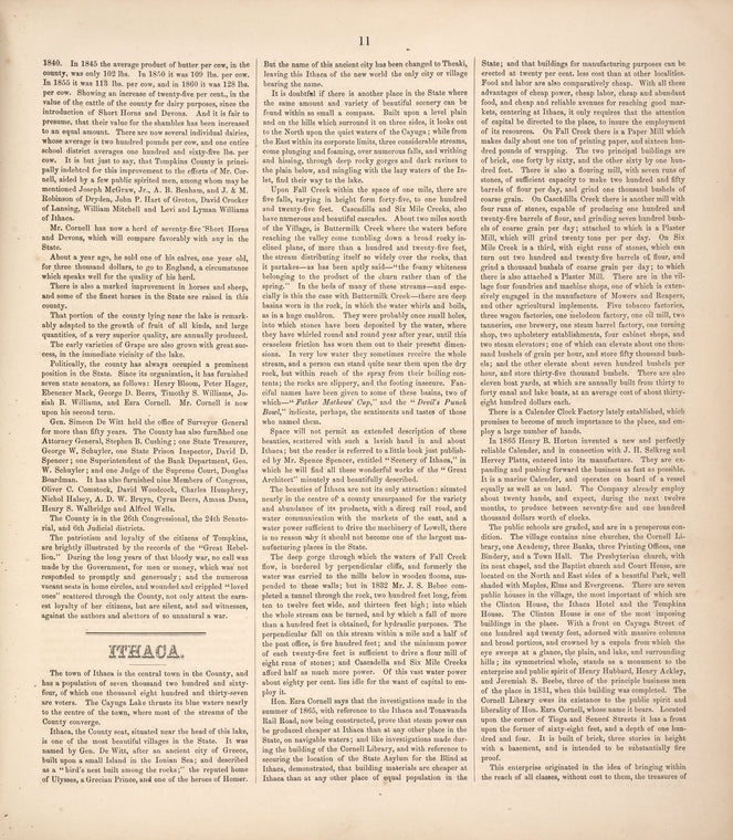 Historical Sketch of Tompkins County [cont.]