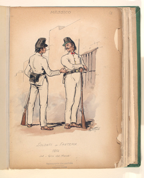 Soldati di Fanteria. 1854. dal "Giro del mondo."
